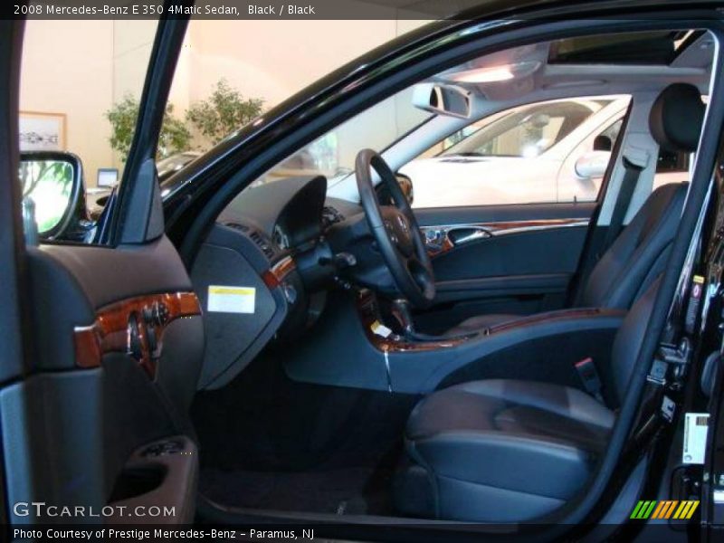 Black / Black 2008 Mercedes-Benz E 350 4Matic Sedan