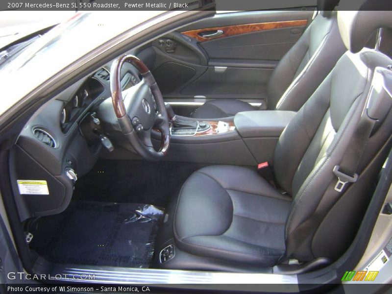 Pewter Metallic / Black 2007 Mercedes-Benz SL 550 Roadster