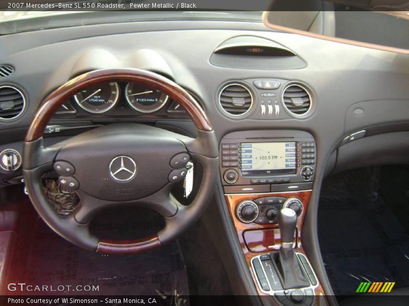 Pewter Metallic / Black 2007 Mercedes-Benz SL 550 Roadster