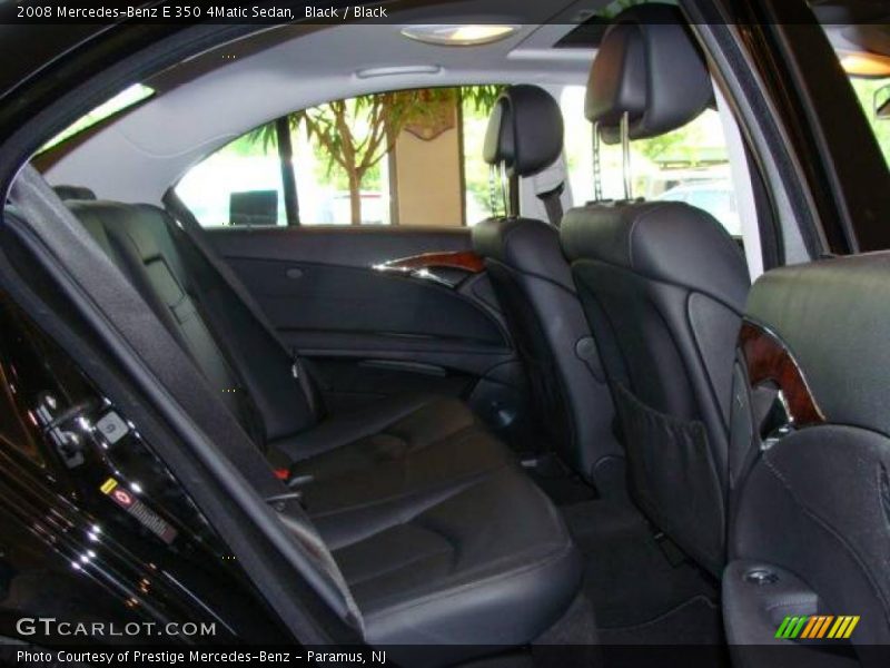 Black / Black 2008 Mercedes-Benz E 350 4Matic Sedan