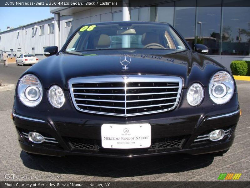 Black / Cashmere 2008 Mercedes-Benz E 350 4Matic Sedan