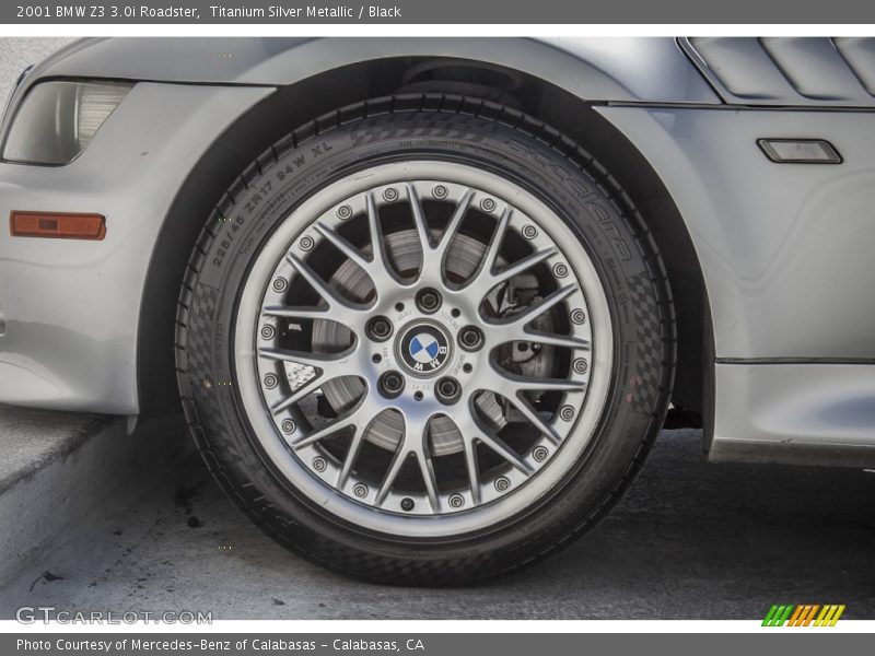 Titanium Silver Metallic / Black 2001 BMW Z3 3.0i Roadster