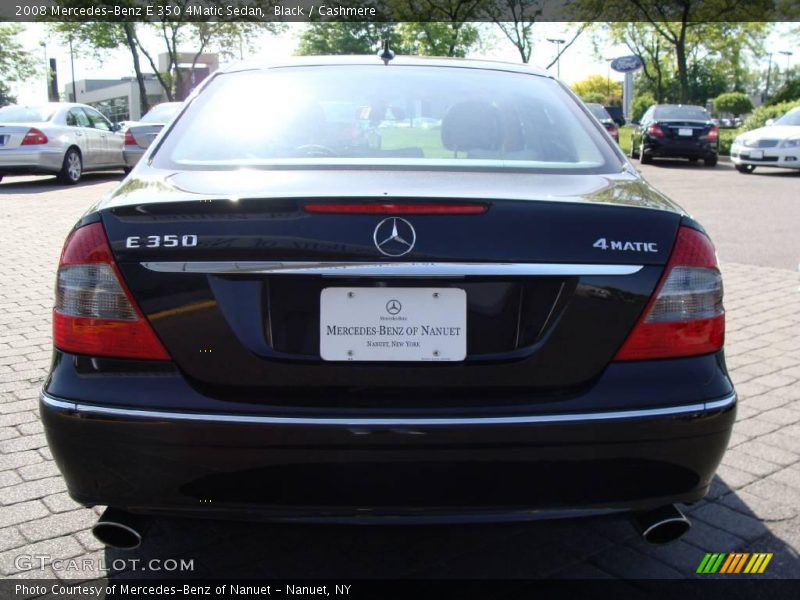 Black / Cashmere 2008 Mercedes-Benz E 350 4Matic Sedan