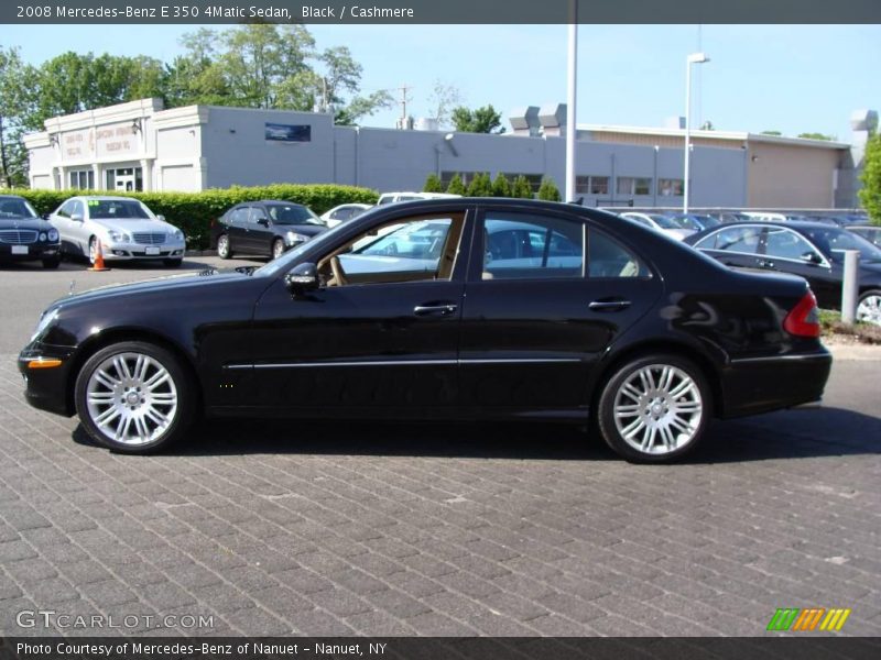 Black / Cashmere 2008 Mercedes-Benz E 350 4Matic Sedan