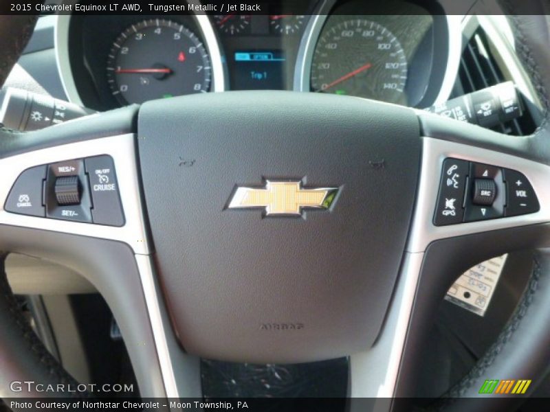 Tungsten Metallic / Jet Black 2015 Chevrolet Equinox LT AWD
