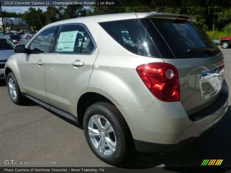 Champagne Silver Metallic / Jet Black 2015 Chevrolet Equinox LS