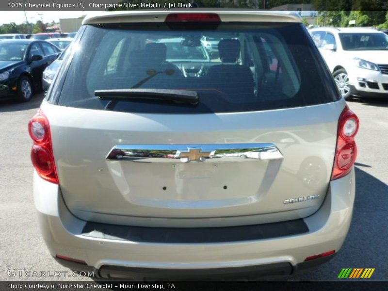 Champagne Silver Metallic / Jet Black 2015 Chevrolet Equinox LS