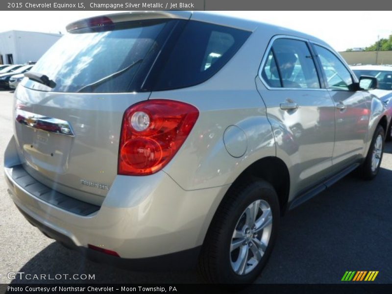 Champagne Silver Metallic / Jet Black 2015 Chevrolet Equinox LS