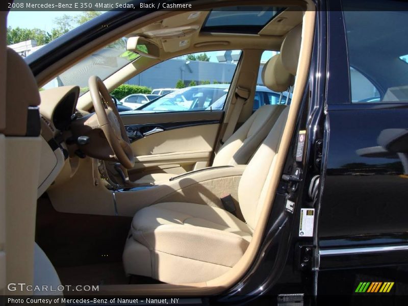 Black / Cashmere 2008 Mercedes-Benz E 350 4Matic Sedan