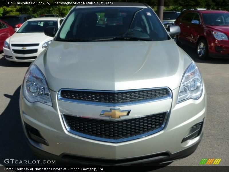 Champagne Silver Metallic / Jet Black 2015 Chevrolet Equinox LS