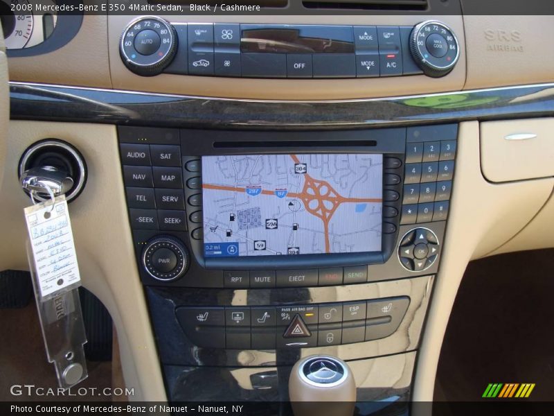 Black / Cashmere 2008 Mercedes-Benz E 350 4Matic Sedan