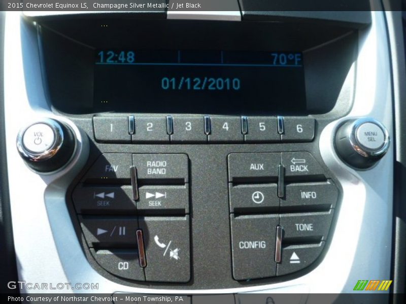 Champagne Silver Metallic / Jet Black 2015 Chevrolet Equinox LS