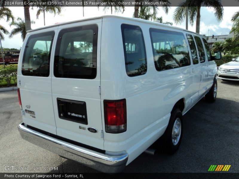 Oxford White / Medium Flint 2014 Ford E-Series Van E350 XLT Extended 15 Passenger Van