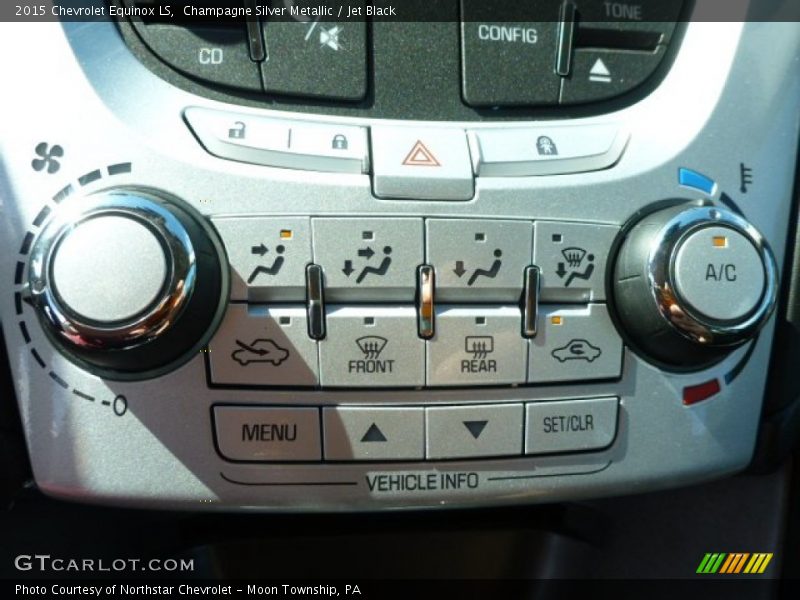 Champagne Silver Metallic / Jet Black 2015 Chevrolet Equinox LS