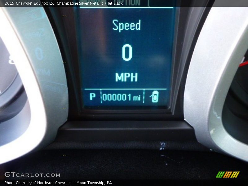 Champagne Silver Metallic / Jet Black 2015 Chevrolet Equinox LS