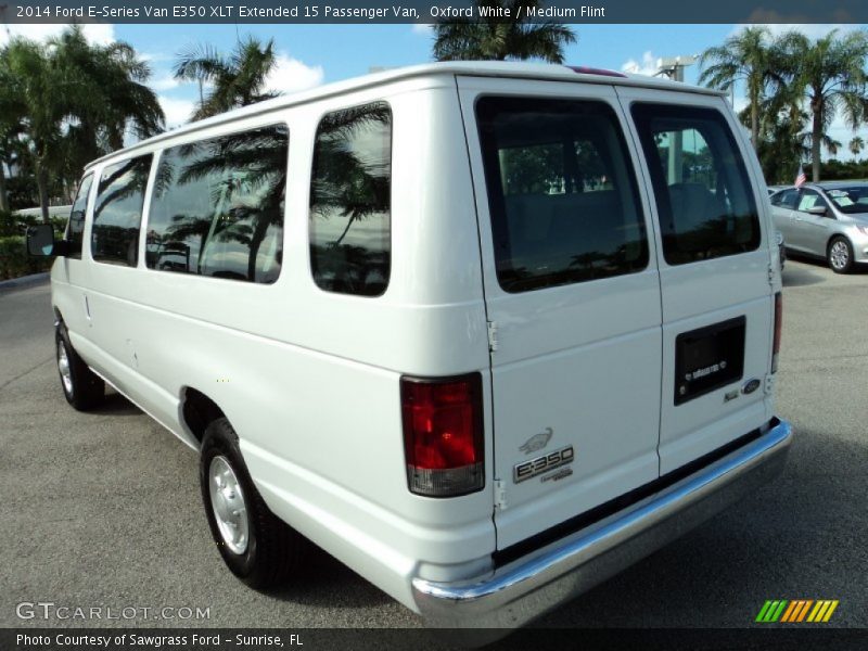 Oxford White / Medium Flint 2014 Ford E-Series Van E350 XLT Extended 15 Passenger Van
