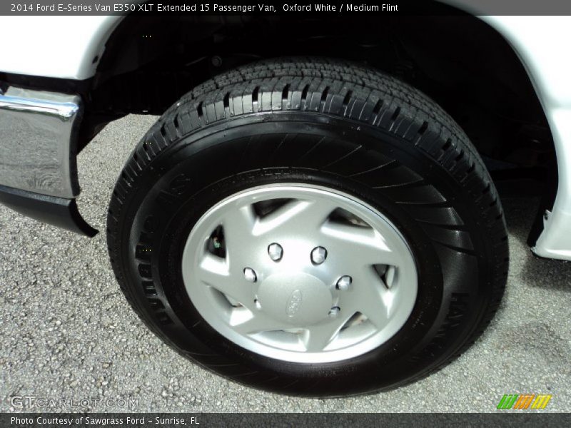 Oxford White / Medium Flint 2014 Ford E-Series Van E350 XLT Extended 15 Passenger Van