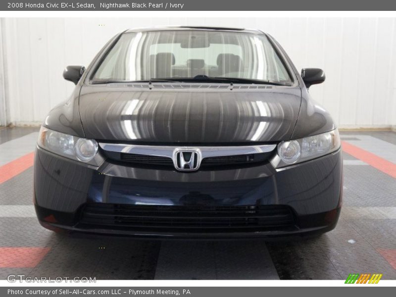 Nighthawk Black Pearl / Ivory 2008 Honda Civic EX-L Sedan