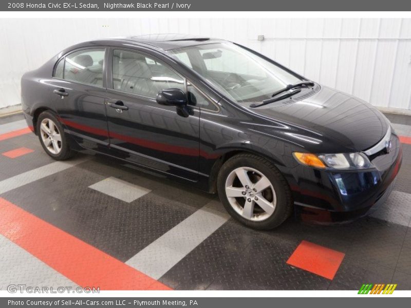 Nighthawk Black Pearl / Ivory 2008 Honda Civic EX-L Sedan