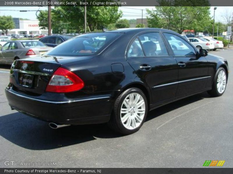 Black / Cognac Brown/Black 2008 Mercedes-Benz E 350 4Matic Sedan