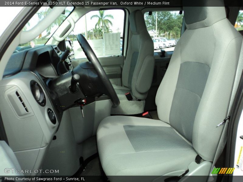 Oxford White / Medium Flint 2014 Ford E-Series Van E350 XLT Extended 15 Passenger Van