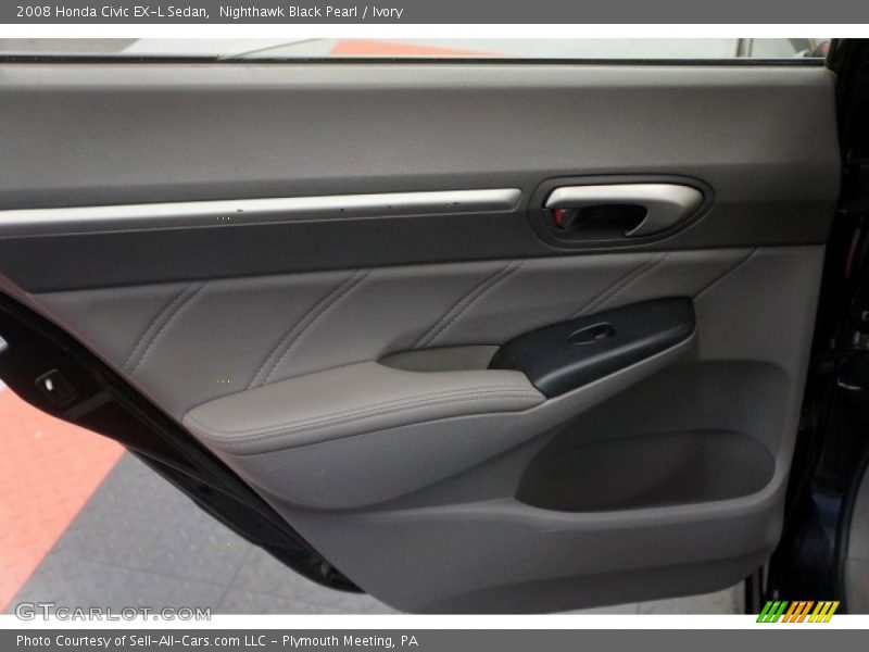 Nighthawk Black Pearl / Ivory 2008 Honda Civic EX-L Sedan
