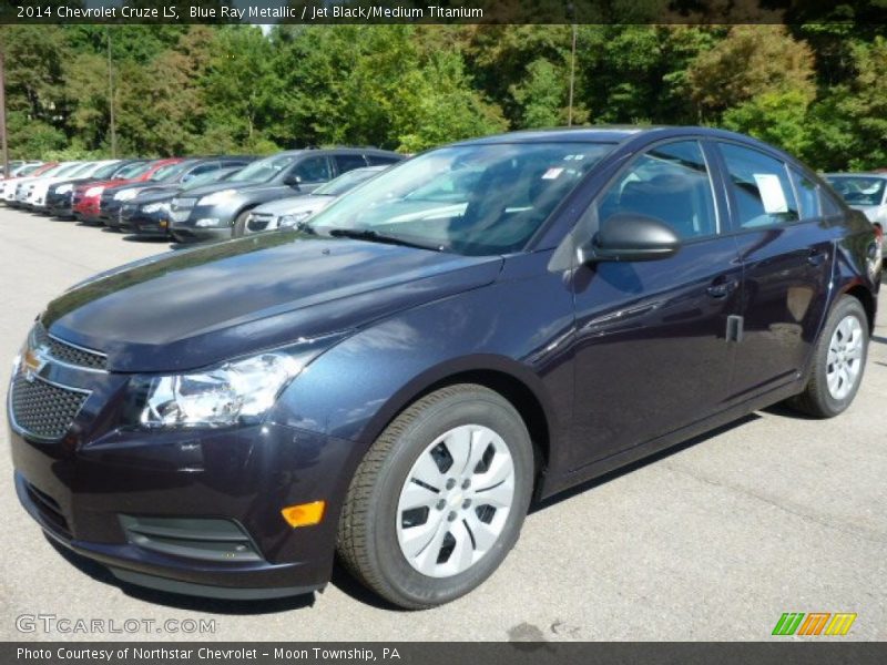 Blue Ray Metallic / Jet Black/Medium Titanium 2014 Chevrolet Cruze LS
