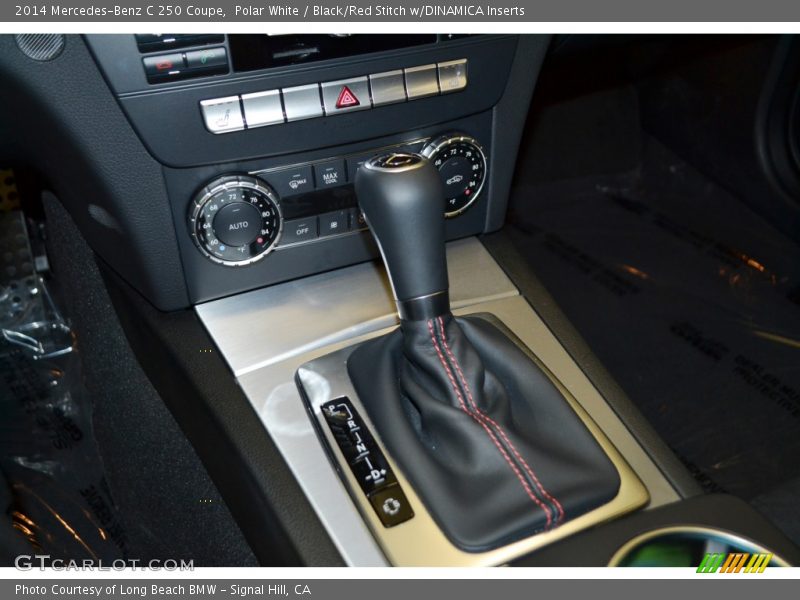 Polar White / Black/Red Stitch w/DINAMICA Inserts 2014 Mercedes-Benz C 250 Coupe