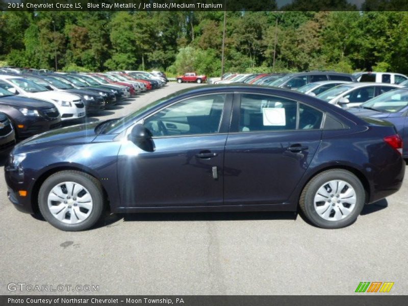 Blue Ray Metallic / Jet Black/Medium Titanium 2014 Chevrolet Cruze LS