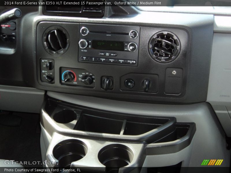 Oxford White / Medium Flint 2014 Ford E-Series Van E350 XLT Extended 15 Passenger Van