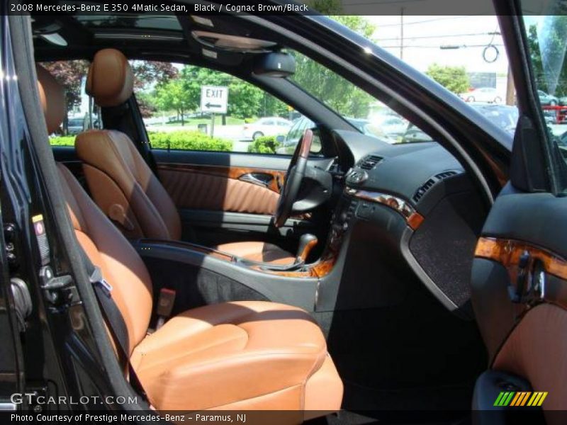 Black / Cognac Brown/Black 2008 Mercedes-Benz E 350 4Matic Sedan