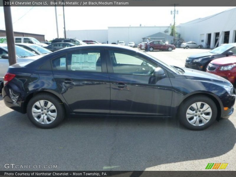 Blue Ray Metallic / Jet Black/Medium Titanium 2014 Chevrolet Cruze LS