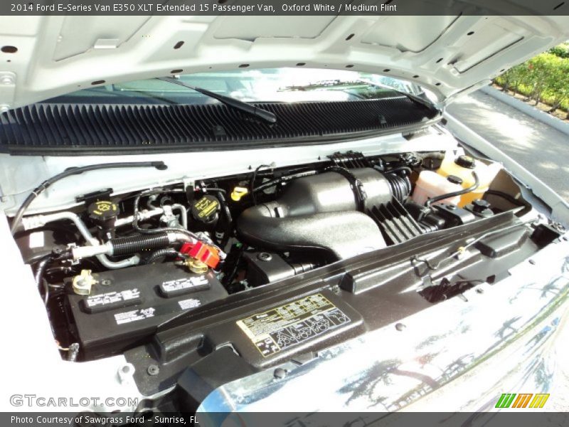 Oxford White / Medium Flint 2014 Ford E-Series Van E350 XLT Extended 15 Passenger Van