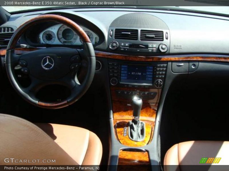 Black / Cognac Brown/Black 2008 Mercedes-Benz E 350 4Matic Sedan