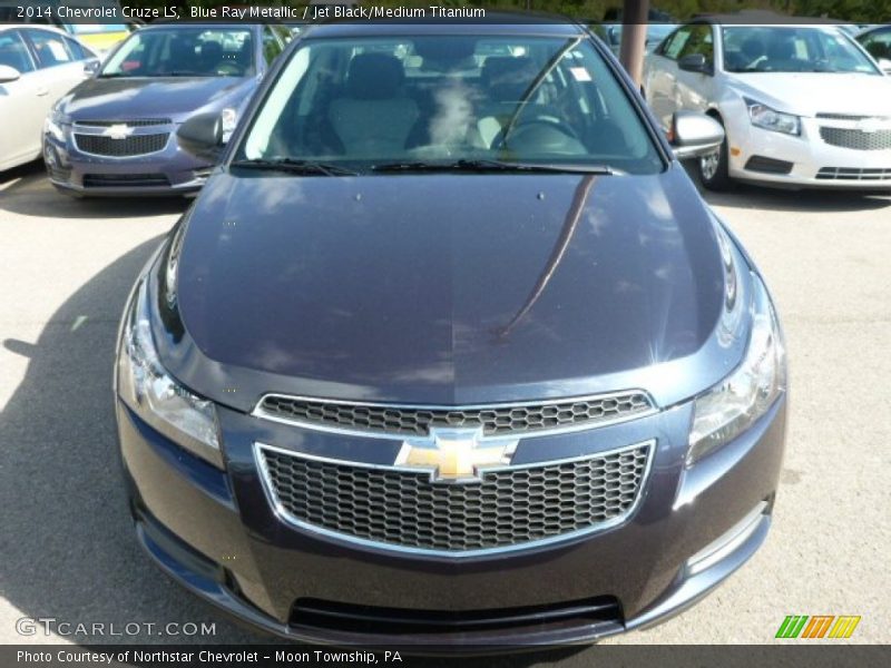 Blue Ray Metallic / Jet Black/Medium Titanium 2014 Chevrolet Cruze LS