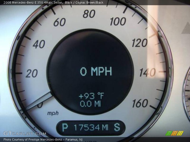 Black / Cognac Brown/Black 2008 Mercedes-Benz E 350 4Matic Sedan