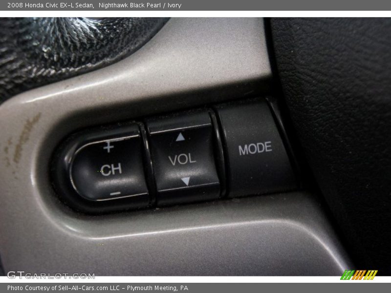 Nighthawk Black Pearl / Ivory 2008 Honda Civic EX-L Sedan