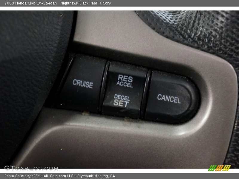 Nighthawk Black Pearl / Ivory 2008 Honda Civic EX-L Sedan