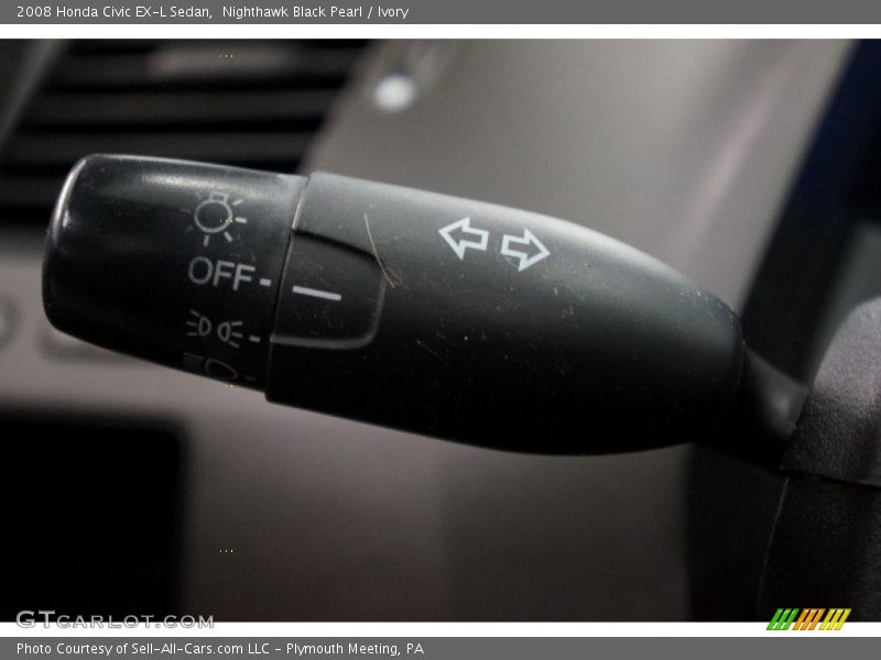 Nighthawk Black Pearl / Ivory 2008 Honda Civic EX-L Sedan