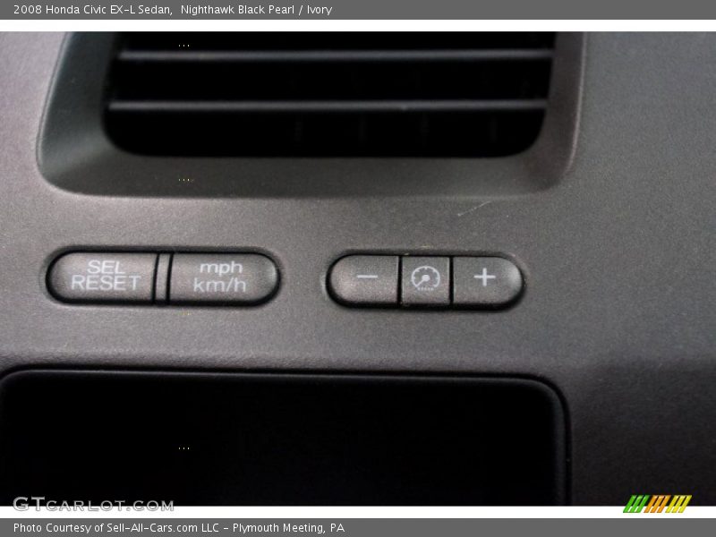 Nighthawk Black Pearl / Ivory 2008 Honda Civic EX-L Sedan