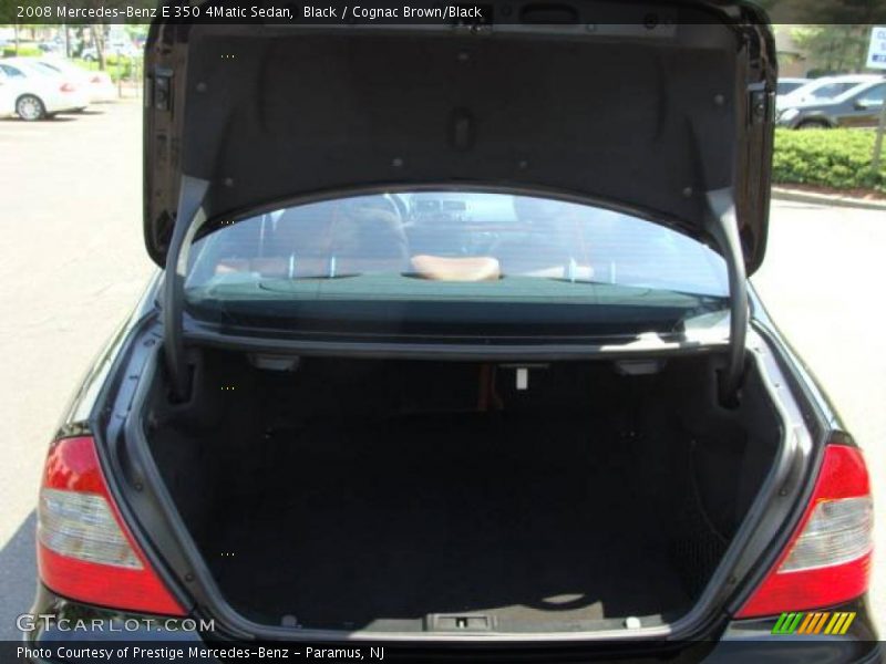 Black / Cognac Brown/Black 2008 Mercedes-Benz E 350 4Matic Sedan