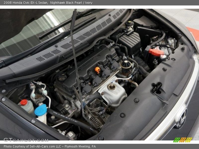 Nighthawk Black Pearl / Ivory 2008 Honda Civic EX-L Sedan