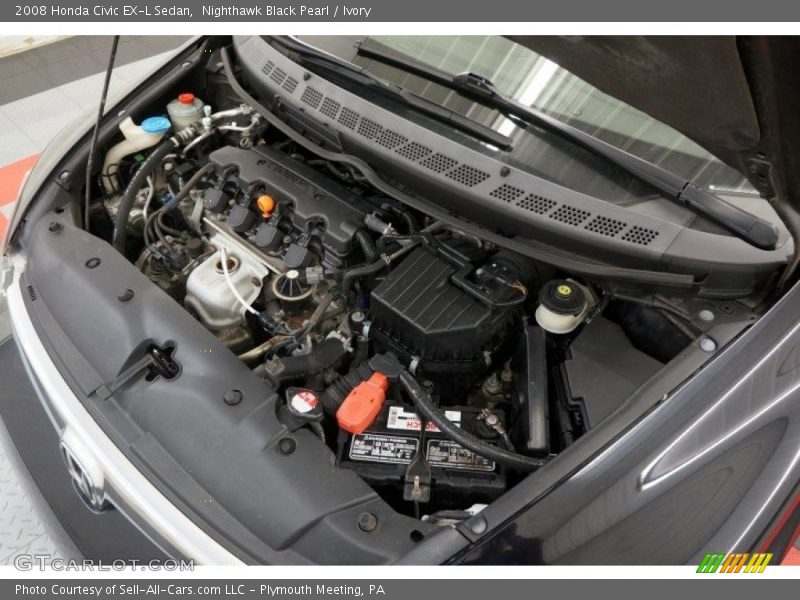 Nighthawk Black Pearl / Ivory 2008 Honda Civic EX-L Sedan