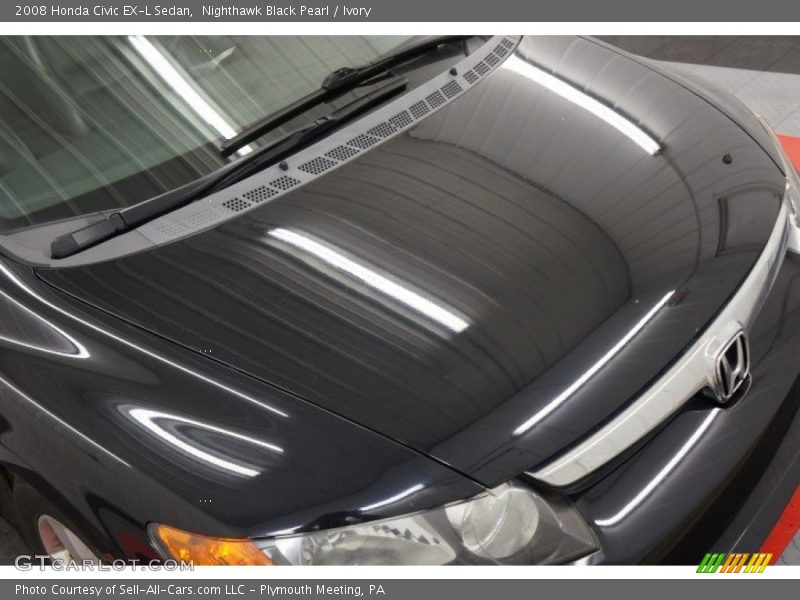 Nighthawk Black Pearl / Ivory 2008 Honda Civic EX-L Sedan