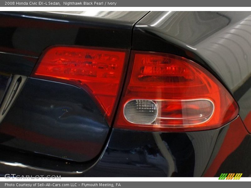 Nighthawk Black Pearl / Ivory 2008 Honda Civic EX-L Sedan