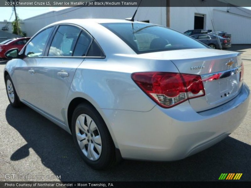 Silver Ice Metallic / Jet Black/Medium Titanium 2014 Chevrolet Cruze LS