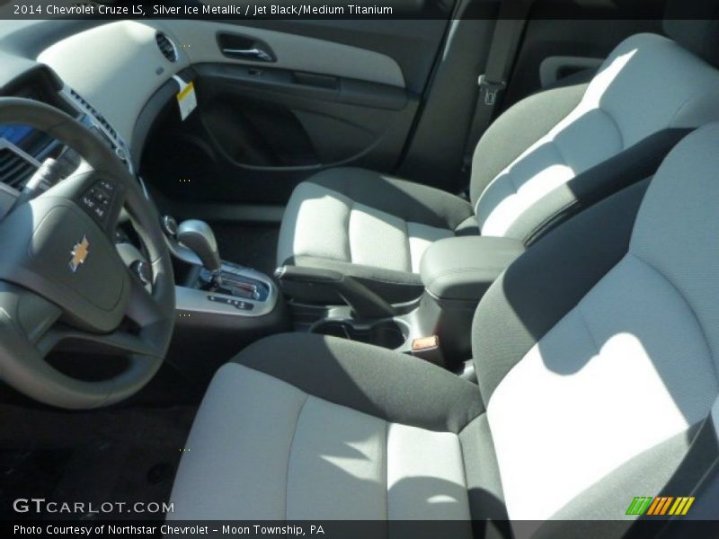 Silver Ice Metallic / Jet Black/Medium Titanium 2014 Chevrolet Cruze LS