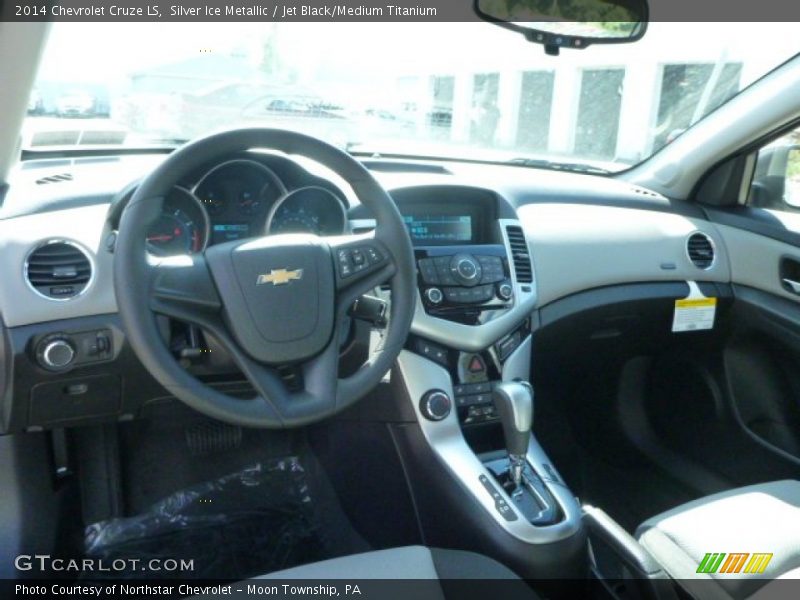 Silver Ice Metallic / Jet Black/Medium Titanium 2014 Chevrolet Cruze LS
