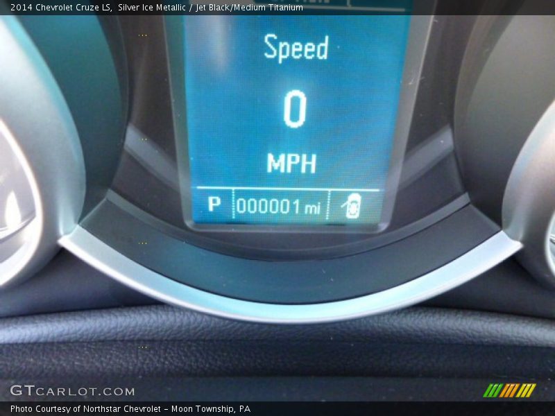 Silver Ice Metallic / Jet Black/Medium Titanium 2014 Chevrolet Cruze LS
