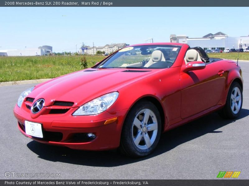 Mars Red / Beige 2008 Mercedes-Benz SLK 280 Roadster